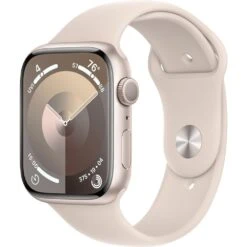 Apple Apple Watch Gen 9 Series 9 45mm Starlight Aluminum - Starlight Sport Band MR973LW/A