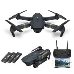 EACHINE EACHINE E58 RC Drones Adults Kids 720P Wide Angle HD Camera WIFI Beginner Kids 3 Batteries Headless Mode Altitude Hold One Key Return