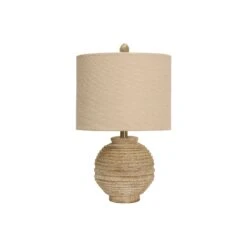StyleCraft Stylecraft 12 5 W Distressed White Polyresin Table Lamp - DISTRESSED WHITE ONE SIZE