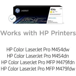 HP HP W2022X 414X Toner Cartridge, Yellow High Yield