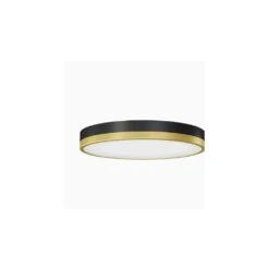 Artika Artika FM-KE Kent 15-in Black And Gold Modern/Contemporary LED Flush Mount Light