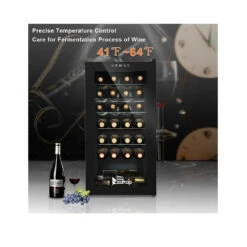 Ktaxon Ktaxon 28 Bottle Compact Wine Fridge With Digital Control - Black -Digitopia Deals Store 0945fce0bf094af6b78a3f5e54941810