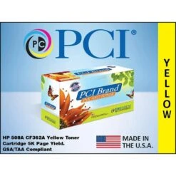 PCI Brand PCI Brand CF362A-PCI HP CF362A Yellow Toner Cartridge
