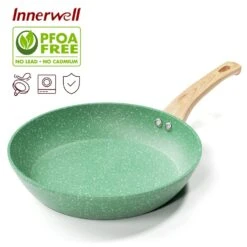 Innerwell Innerwell Nonstick Frying Pan Skillet Handle 11 Inch Green