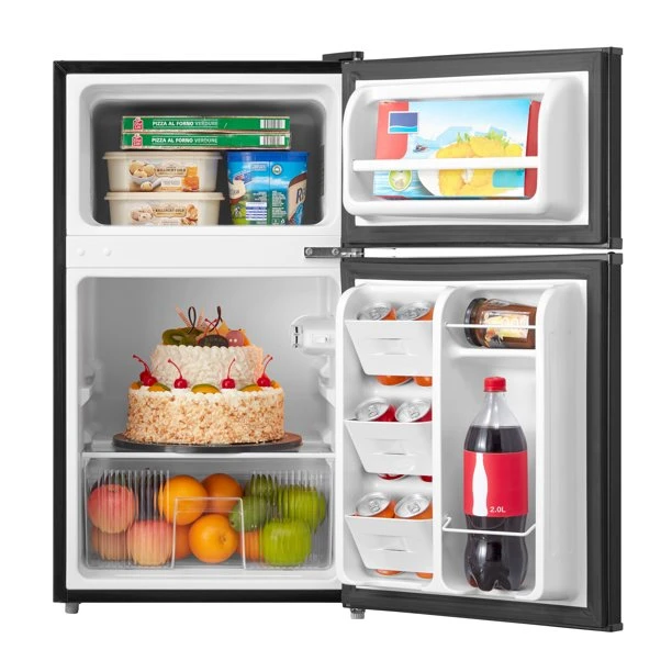 Arctic King Arctic King 3.2 Cu Feet Two Door Compact Refrigerator With Freezer, Black, E-star - Easy Clean 3 Arctic King Arctic King 3.2 Cu Feet Two Door Compact Refrigerator With Freezer, Black, E-star - Easy Clean - Image 3