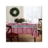 Elrene Home Fashions Elrene Home Fashions Poinsettia Plaid Jacquard Rectangle Tablecloth - MULTI ONE SIZE