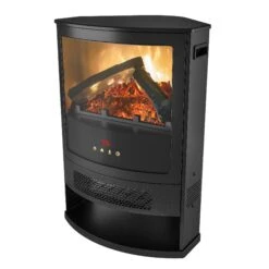 Better Homes & Gardens Better Homes & Gardens SHAG-G36E Rounded Corner Electric Fire Stove Heater Black With Remote