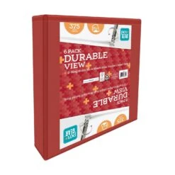 Pen + Gear Pen + Gear 63705 1.5" Durable Binder Red 6 Pack