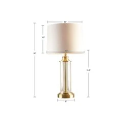 510 Design 510 Design Gold Clarity Glass Cylinder Table Lamp Set Of 2 - GOLD ONE SIZE -Digitopia Deals Store 113f12bc7565473f91f31f2c2014b014 6b7f1e00 5d07 4c44 b60b 17beffe4a8cb