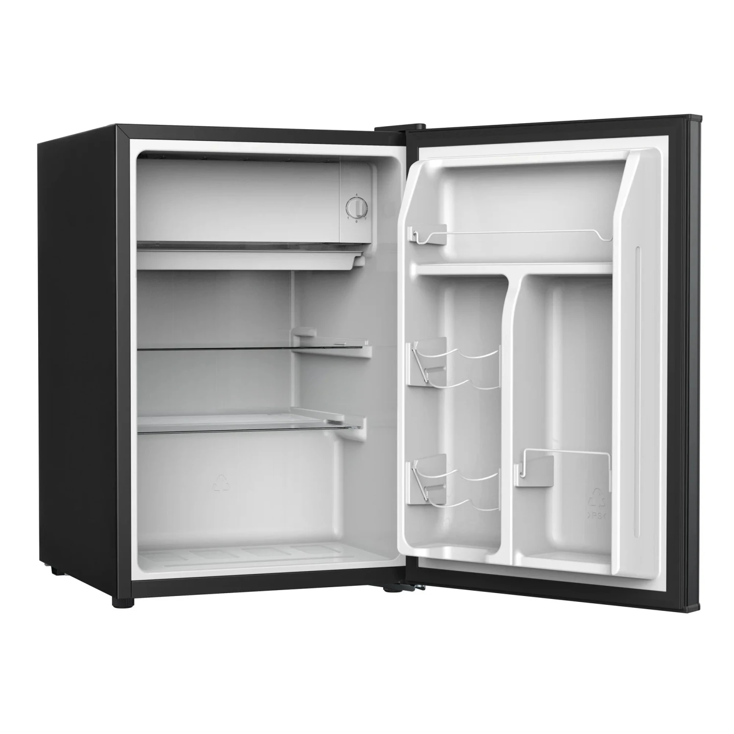 GALANZ Galanz GLR25MBKE02 2.5 Cu Ft One Door Mini Fridge, Black Estar, New 2 GALANZ Galanz GLR25MBKE02 2.5 Cu Ft One Door Mini Fridge, Black Estar, New - Image 2