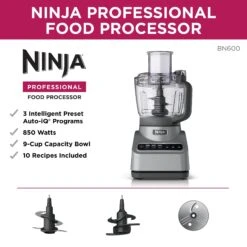Ninja Ninja BN600 Professional Food Processor, 850 Watts, 9-Cup Capacity, Auto-iQ Preset Programs -Digitopia Deals Store 13cfa099686f4f3a808b8b4ed2ded861 1bdab9de 0912 430f 833c c835185d46ba