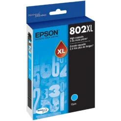 Epson® Epson Epson T802XL220-S Inkjet Ultra Ink High Capacity Cyan Cartridge High Yield 1900 Pages -Digitopia Deals Store 190e2a7d0ae84fa49d6786eded32bb3b