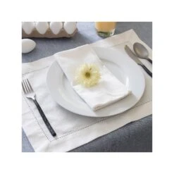 Design Imports Design Imports Solid Chambray Tablecloth - BLUE ONE SIZE