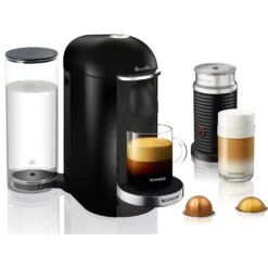 Breville Breville BNV450BLK1BUC1 Nespresso VertuoPlus Deluxe Coffee And Espresso Single-Serve Machine In Piano Black