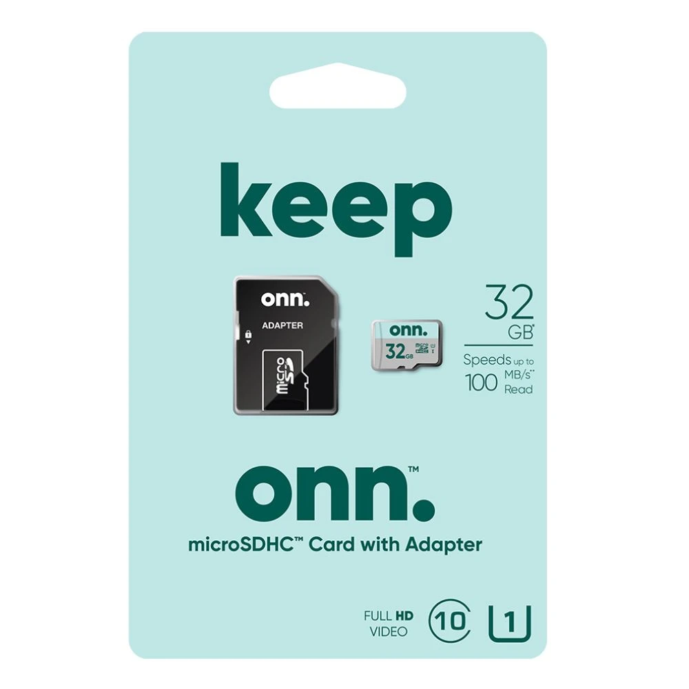 Onn. Onn. 100006051 32GB Class 10 U1 MicroSDHC Flash Memory Card, Up To 100MB/s Read Speed 1 Onn. Onn. 100006051 32GB Class 10 U1 MicroSDHC Flash Memory Card, Up To 100MB/s Read Speed