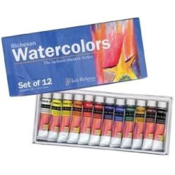Jack Richeson Jack Richeson 411255 Paints Watercolor, 12ml, Set Of 12 - Assorted Colors