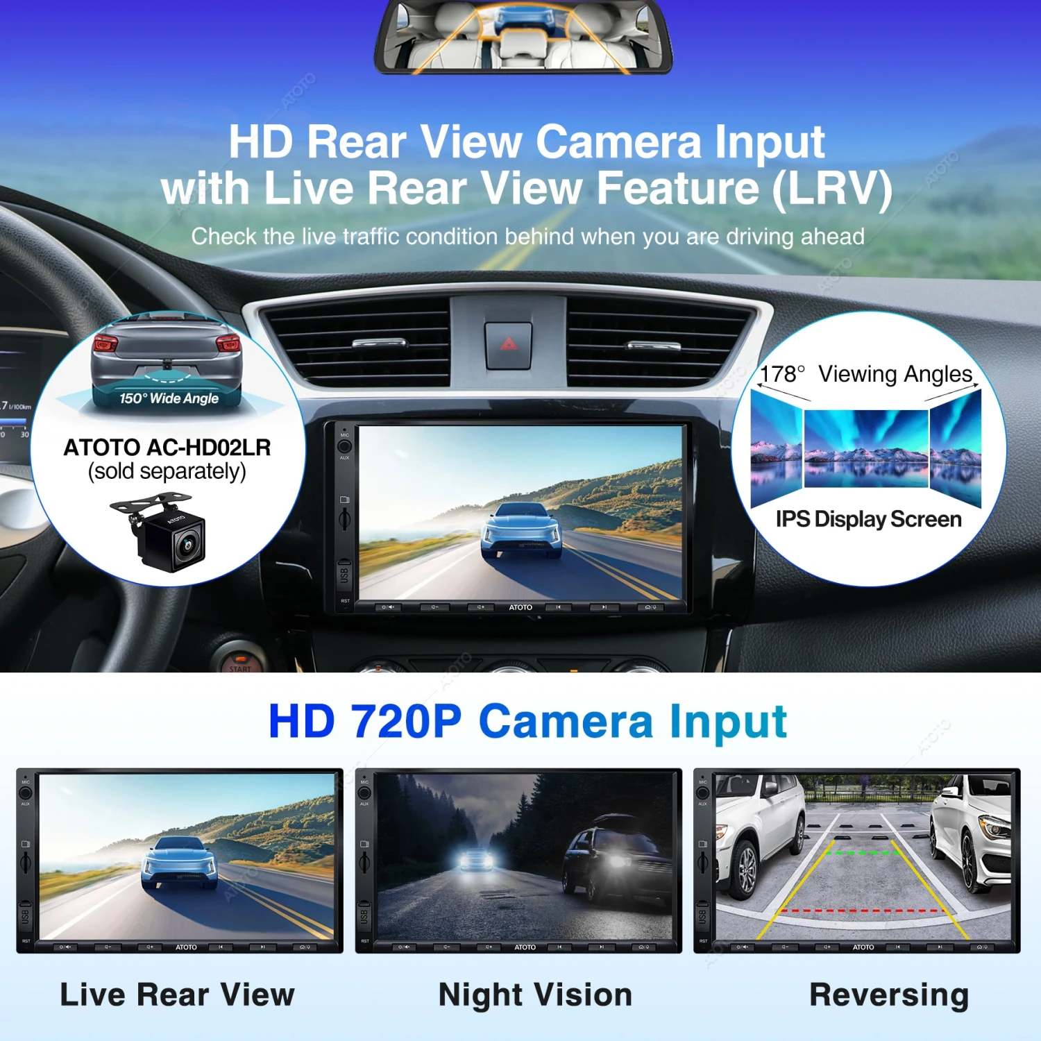 Ricilar Ricilar Premium 10.5" Dual Screen Portable DVD Player For Car 2 X DVD Player Non-built-in Battery, Black 3 Ricilar Ricilar Premium 10.5" Dual Screen Portable DVD Player For Car 2 X DVD Player Non-built-in Battery, Black - Image 3