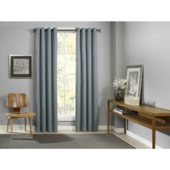 Bed Bath & Beyond Bed Bath & Beyond 16400052063CLY 52x108" Eclipse Palisade Grommet Window Curtain Panel, Mineral