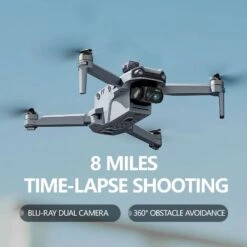 Flypear Flypear 8000W Foldable GPS Drone With 4K HD Camera & GPS Control For Adults, Gray