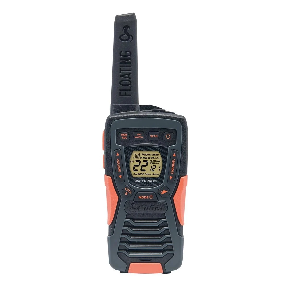 Cobra Cobra ACXT1037R FLT-11 Walkie Talkie - Floating Rechargeable 37-mile Range Two-Way Radio (Single) 1 Cobra Cobra ACXT1037R FLT-11 Walkie Talkie - Floating Rechargeable 37-mile Range Two-Way Radio (Single)