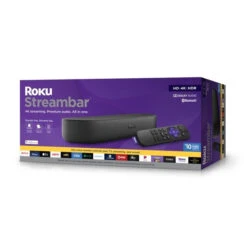 Roku Roku 9102RW Streambar 4K/HD/HDR Streaming Media Player With Voice Remote (Remote May Vary)