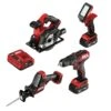 SKIL SKIL CB7490A-20 PWR Core 12 Brushless 12V Cordless 4-Tool Kit: Drill, Circular Saw, Recip Saw, And LED Light
