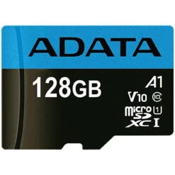 ADATA ADATA AUSDX128GUICL10A1-RA1 128GB Premier MicroSDXC UHS-I / Class 10 V10 A1 Memory Card With SD Adapte