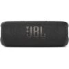 JBL JBL JBLFLIP6BLKAM Flip 6 Portable Bluetooth Speaker Powerful Sound And Deep Bass IPX7 Waterproof 12 Hours Of Playtime Arty Boost For Multiple Speaker Pairing Speaker For Home Outdoor And Travel Black