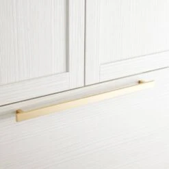 Signature Hardware Signature Hardware Amw-Cont-App-18-Sb Contemporary 18" Brass Appliance Pull - Brushed Brass