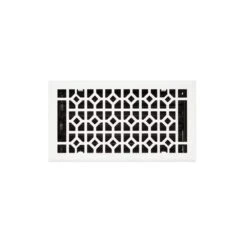Signature Hardware Signature Hardware FR1275.610.WHT.W Appert Steel Wall Register, 6" X 10" (7-1/4" X 11-3/8", White