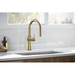 Kohler Kohler 22972-2MB Crue Pull Down Kitchen Faucet, Vibrant Brushed Moderne Brass -Digitopia Deals Store 3ff91709510840b9b5ee0ee62871ba40