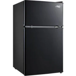 Arctic King Arctic King 3.2 Cu Feet Two Door Compact Refrigerator With Freezer, Black, E-star - Easy Clean