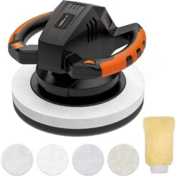 THINKWORK THINKWORK W6079 10-Inch Buffer Polisher Set With 4 Buffing And Polishing Bonnets