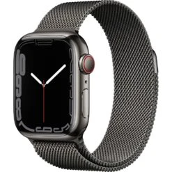 Apple Apple Watch Gen 7 Series 7 Cell 41mm Graphite Stainless Steel - Graphite Milanese Loop MKHK3LL/A