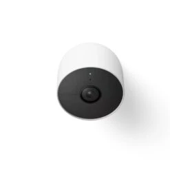 Google Google Nest Cam Indoor Wired Smart Home Security Camera, Snow