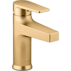 Kohler Kohler K-74013-4 Taut 1.2 GPM Single Hole Bathroom Faucet Vibrant Brushed Moderne Brass