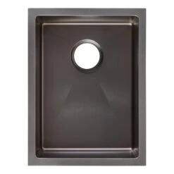 Signature Hardware Signature Hardware ACS1520A1B-C 15" Atlas Stainless Steel Undermount Prep Sink - Gunmetal Black