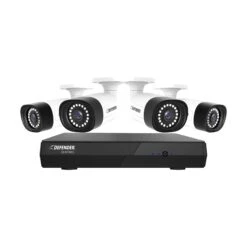 DEFENDER Defender NS8MP1T4B4 Sentinel 4K Ultra HD POE Wired NVR Security System With 4 Cameras, Color Night Vision