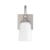 Signature Hardware Signature Hardware Antonia Vanity Sconce - Single Light - Frosted Glass - Brushed Nickel