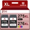 AUMOK AUMOK 275 276 Ink Cartridges Replacement For Canon 275 276 Ink For PIXMA TS3520 TS3522 TS3500 TR4720 TR4722 TR4700 Printer (1 Black, 1 Color)