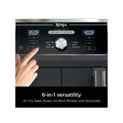 Ninja Ninja DZ401 Air Fryer With DualZone Technology - Grey -Digitopia Deals Store 5749d8e9db63411998466a90e0572d39