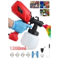 Reloive RELOIVE RELOIVE829415 Electric HVLP Spray Gun With 3 Spray Patterns