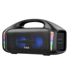 Tribit Tribit BTS52 StormBox Blast Portable Speaker,90W Stereo Sound Loud Speaker With XBass,IPX7 Waterproof Bluetooth Speaker LED Light, PowerBank, Bluetooth 5.3, Custom EQ, 30H Playtime Party Black