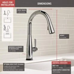 Delta Delta 9113T-DST Essa Touch2O Tech Single-Handle Pull-Down Sprayer Kitchen Faucet -Digitopia Deals Store 58fd31de3cbb42119e20339d1302637f