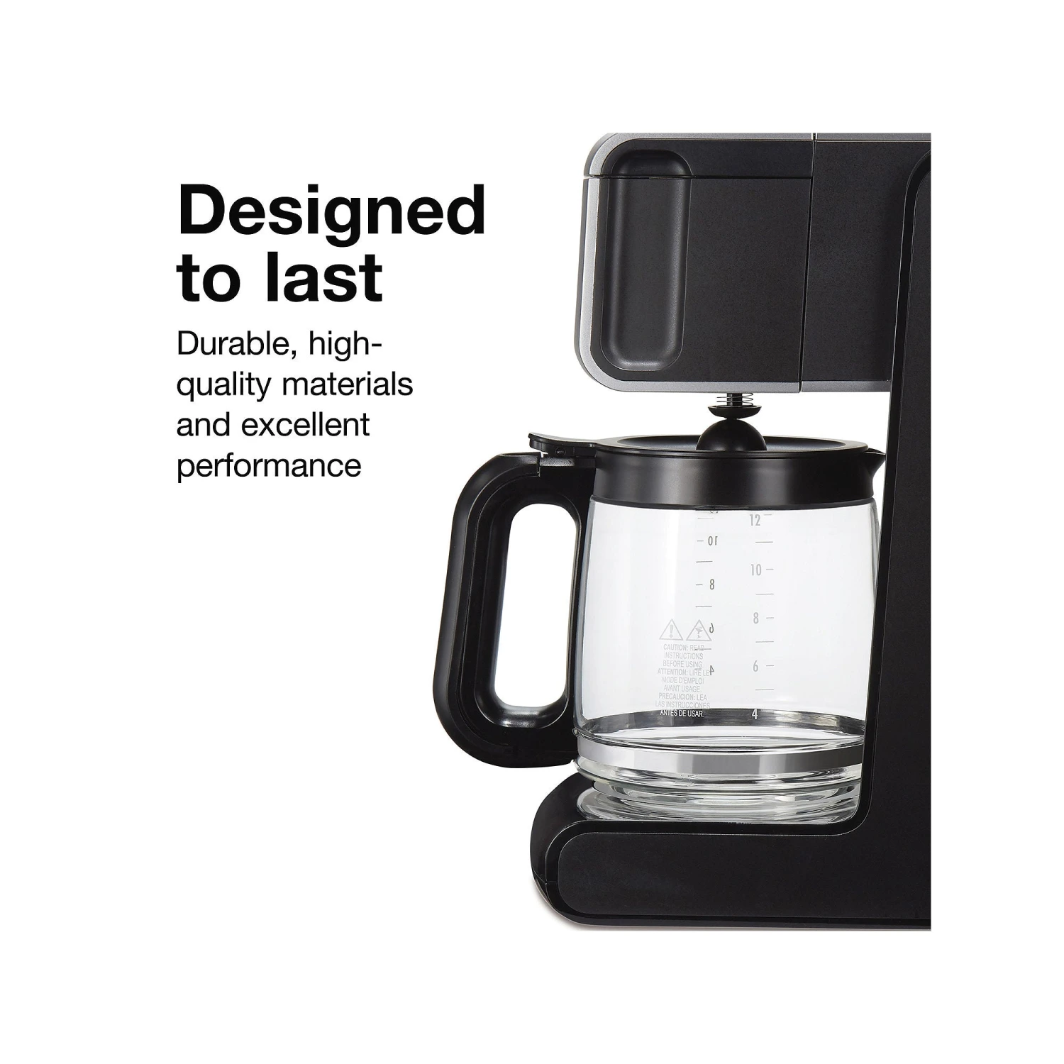 Proctor Silex Proctor Silex Frontfill' Programmable 12 Cup Coffee Maker 43687 - BLACK ONE SIZE 4 Proctor Silex Proctor Silex Frontfill' Programmable 12 Cup Coffee Maker 43687 - BLACK ONE SIZE - Image 4