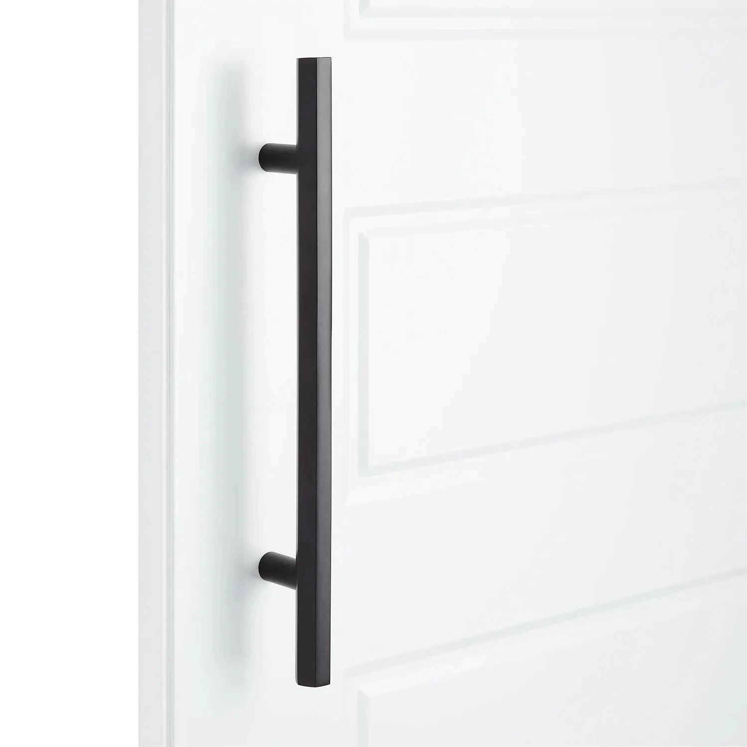 Signature Hardware Signature Hardware 479544 Khoit 18 Inch Center To Center Back To Back Door Pull, Black 1 Signature Hardware Signature Hardware 479544 Khoit 18 Inch Center To Center Back To Back Door Pull, Black