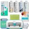 Cricut Cricut ZJoyM4 Joy Smart Machine With DIY Vinyl Decal Sampler & Essential Tools Starter Bundle