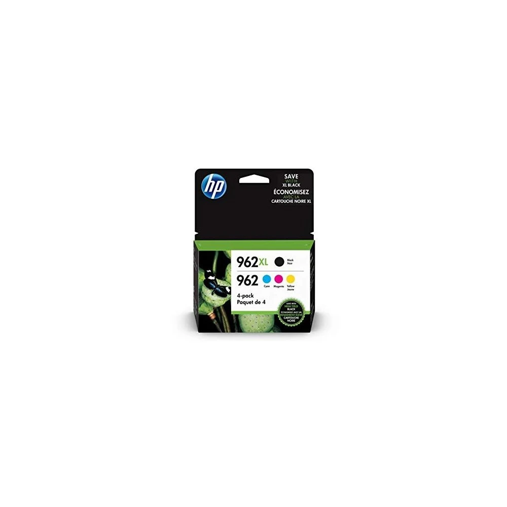 HP HP 3JB34AN 962XL High Yield Black And HP 962 Cyan, Magenta, Yellow Original Ink Cartridges, Pack Of 4 1 HP HP 3JB34AN 962XL High Yield Black And HP 962 Cyan, Magenta, Yellow Original Ink Cartridges, Pack Of 4
