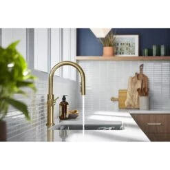 Kohler Kohler 22972-2MB Crue Pull Down Kitchen Faucet, Vibrant Brushed Moderne Brass -Digitopia Deals Store 5c6ee6189b0a41d4985d07eb47480ca1