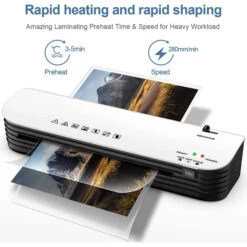 Boyun Daj Boyun Daj A4 Laminator Machine, 9 Inches Max Width, Quick Warm-Up, Paper Trimmer, Corner Rounder (15 Laminating Pouches) -Digitopia Deals Store 5cc7f72b7af946bda2477c752edb9eda